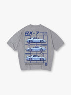 JDM Mazda RX-7 FC FD Spirit R Vintage Sports Car Graphic T-Shirt