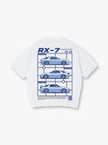 JDM Mazda RX-7 FC FD Spirit R Vintage Sports Car Graphic T-Shirt