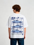 JDM Mazda RX-7 FC FD Spirit R Vintage Sports Car Graphic T-Shirt
