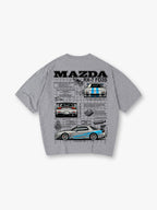JDM Mazda RX-7 FD3S Blueprint Technical Drawing Car Graphic T-Shirt