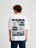 JDM Mazda RX-7 FD3S Blueprint Technical Drawing Car Graphic T-Shirt