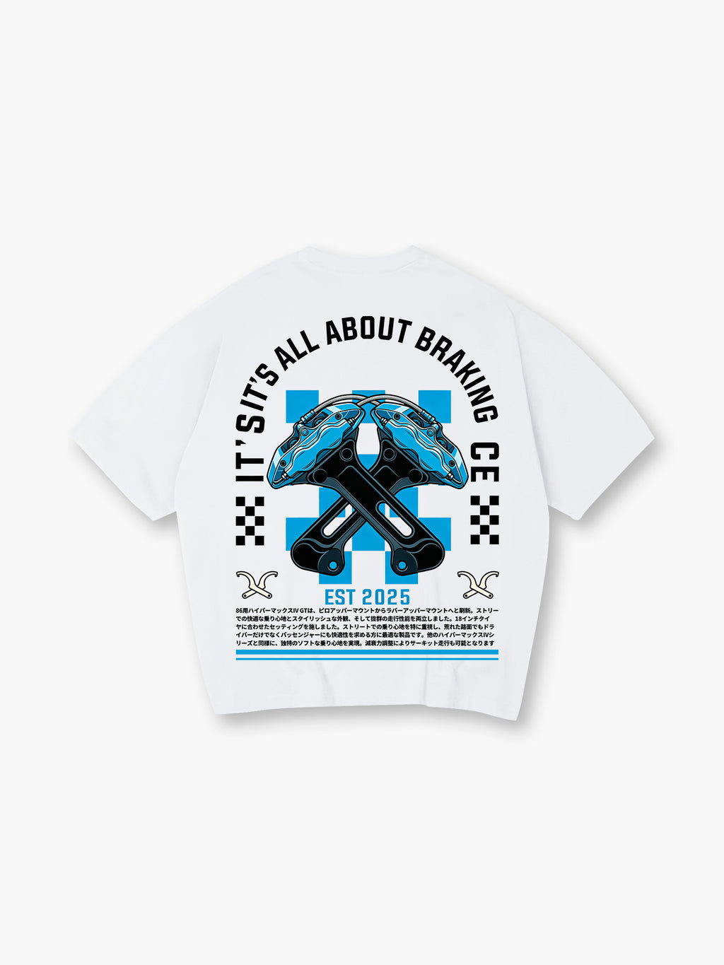 Car Brake Caliper Racing T-Shirt It's All About Braking JDM Motorsport Graphic Tee
