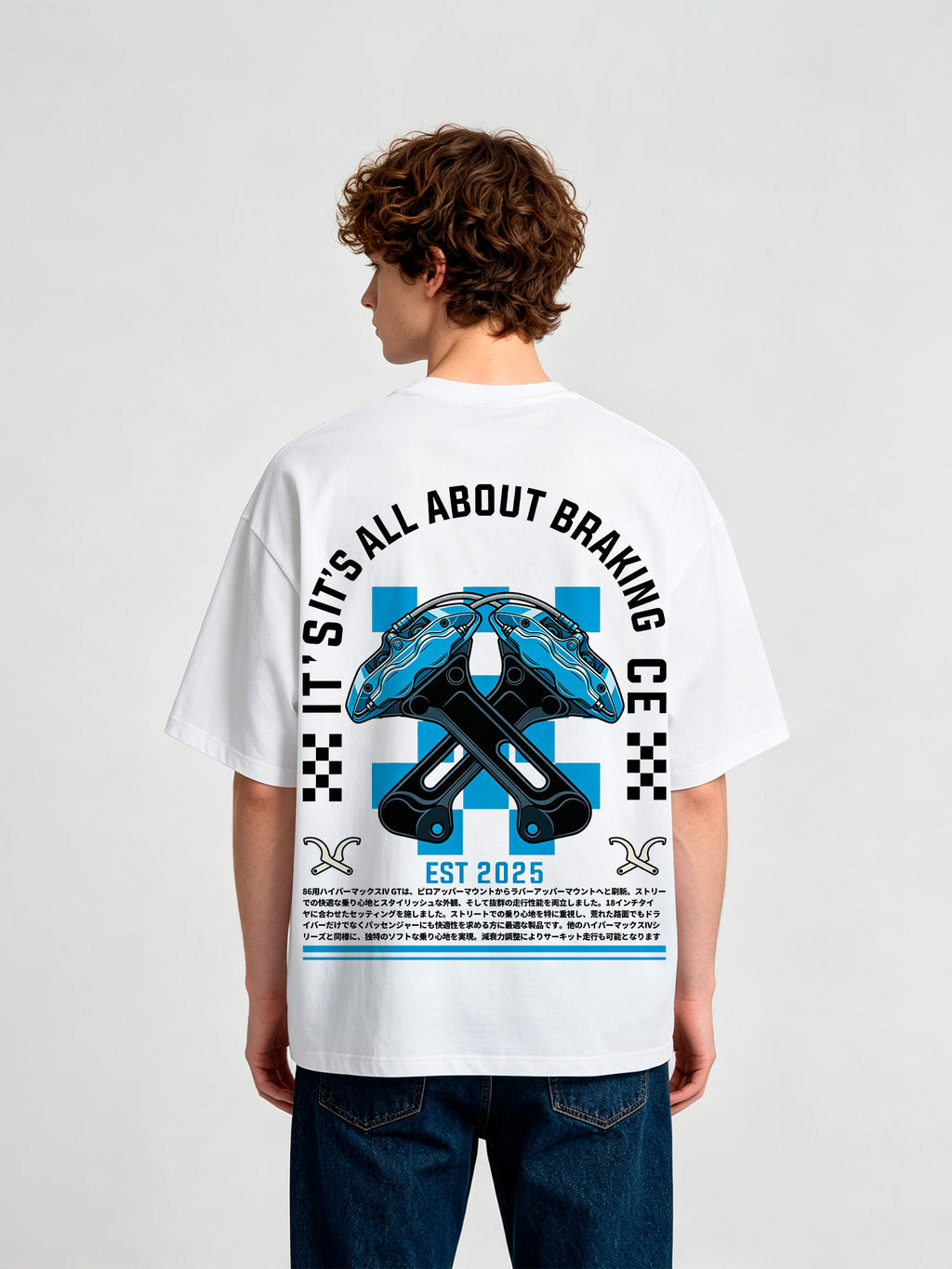 Car Brake Caliper Racing T-Shirt It's All About Braking JDM Motorsport Graphic Tee