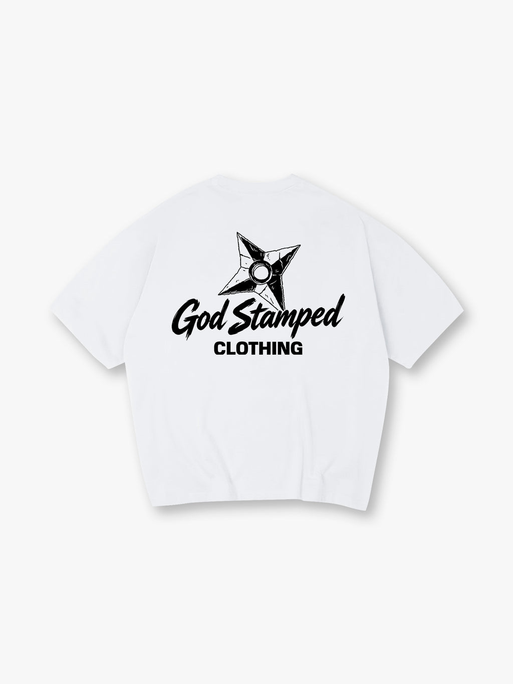 Shuriken Ninja Star Graphic T-Shirt Japanese Streetwear Casual Tee