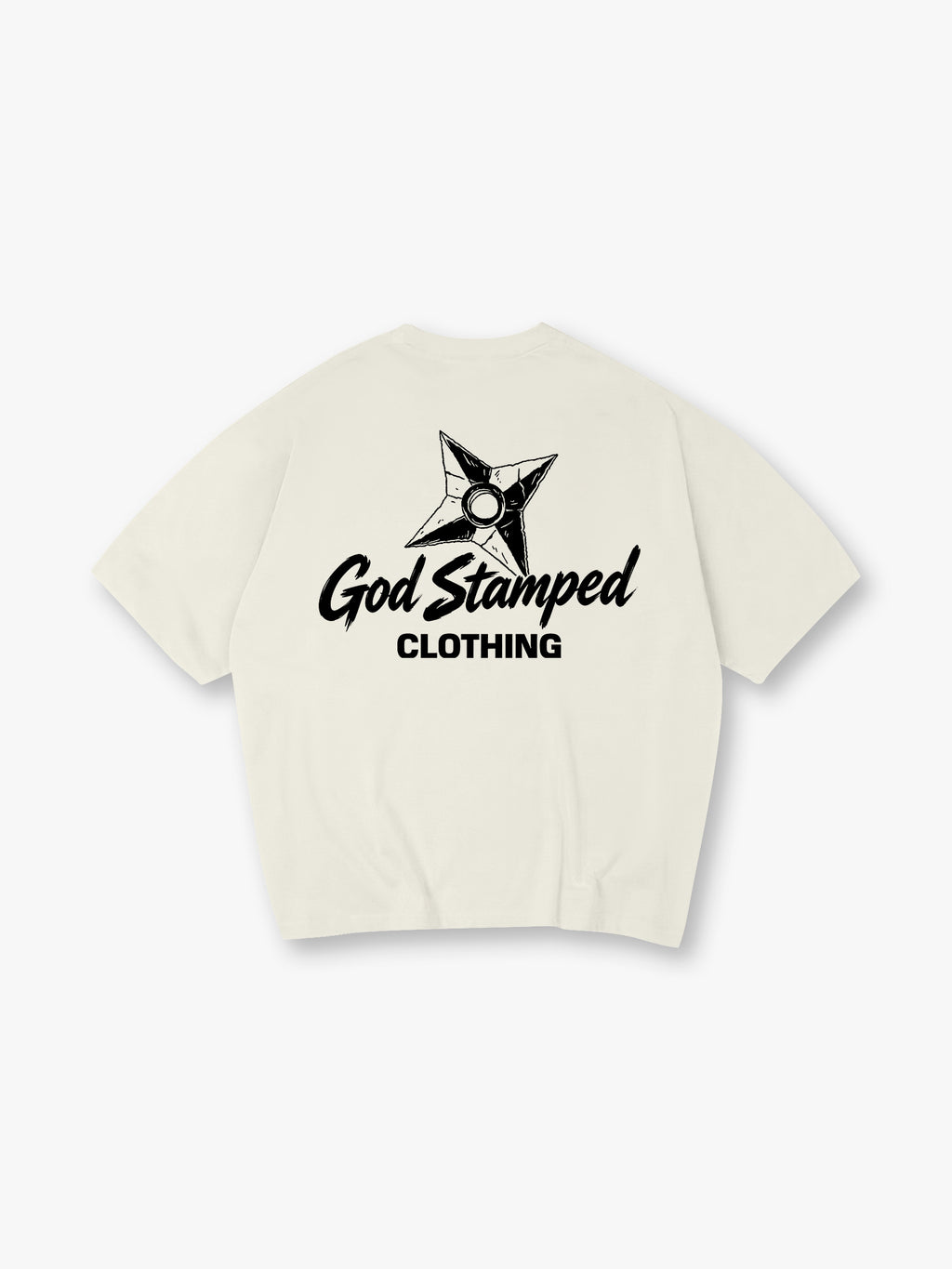 Shuriken Ninja Star Graphic T-Shirt Japanese Streetwear Casual Tee