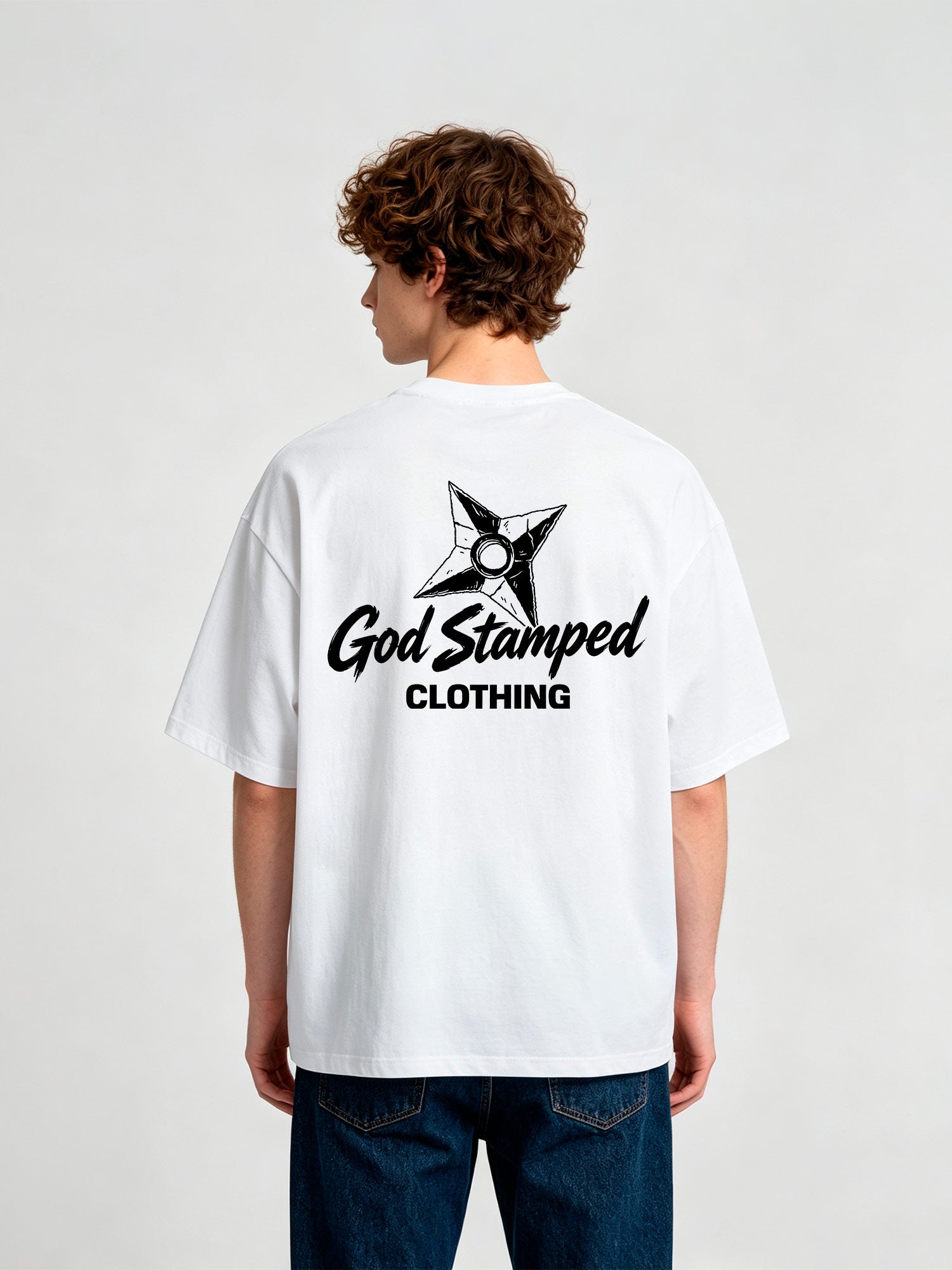 Shuriken Ninja Star Graphic T-Shirt Japanese Streetwear Casual Tee