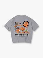 Japanese Street Food Retro T-Shirt Tokyo Takoyaki Taiyaki Dango Vintage Graphic Tee