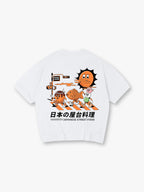 Japanese Street Food Retro T-Shirt Tokyo Takoyaki Taiyaki Dango Vintage Graphic Tee