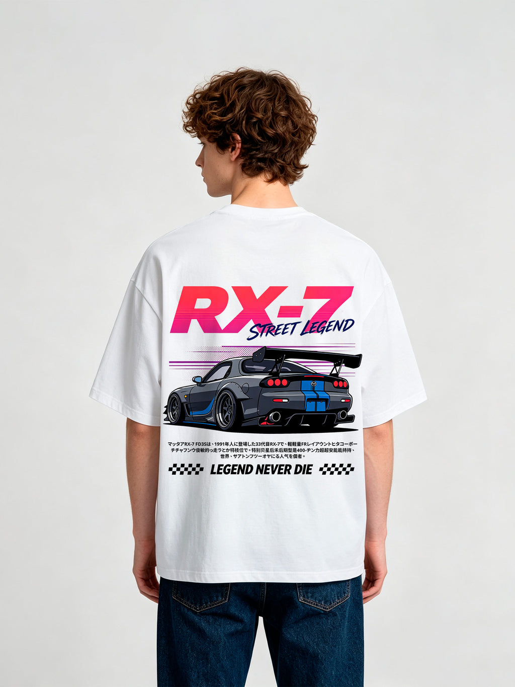 JDM Car T-Shirt Legend Never Die Automotive Racing Graphic Tee