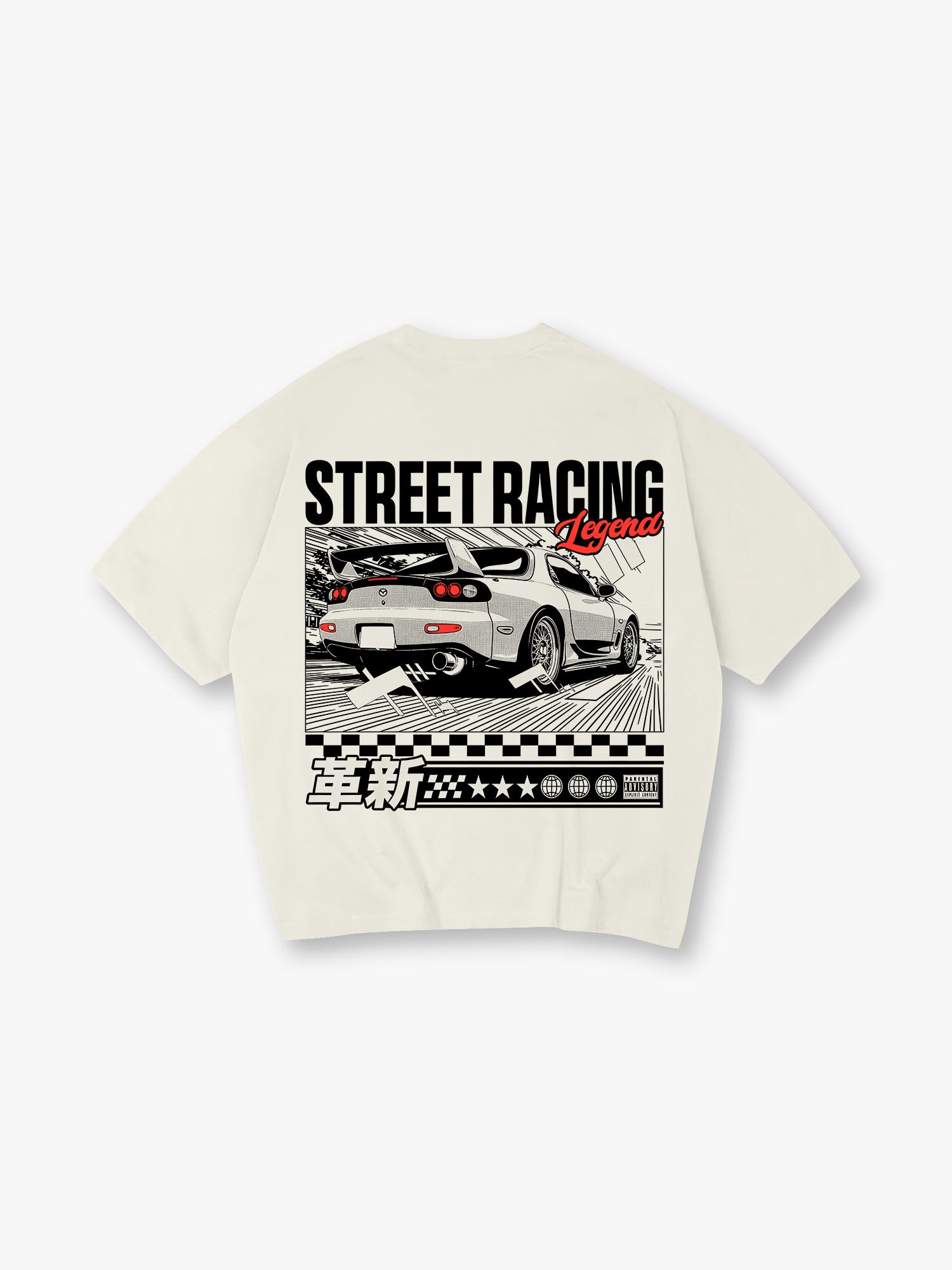 Street Racing Legend Mazda RX-7 FD3S JDM Car T-Shirt
