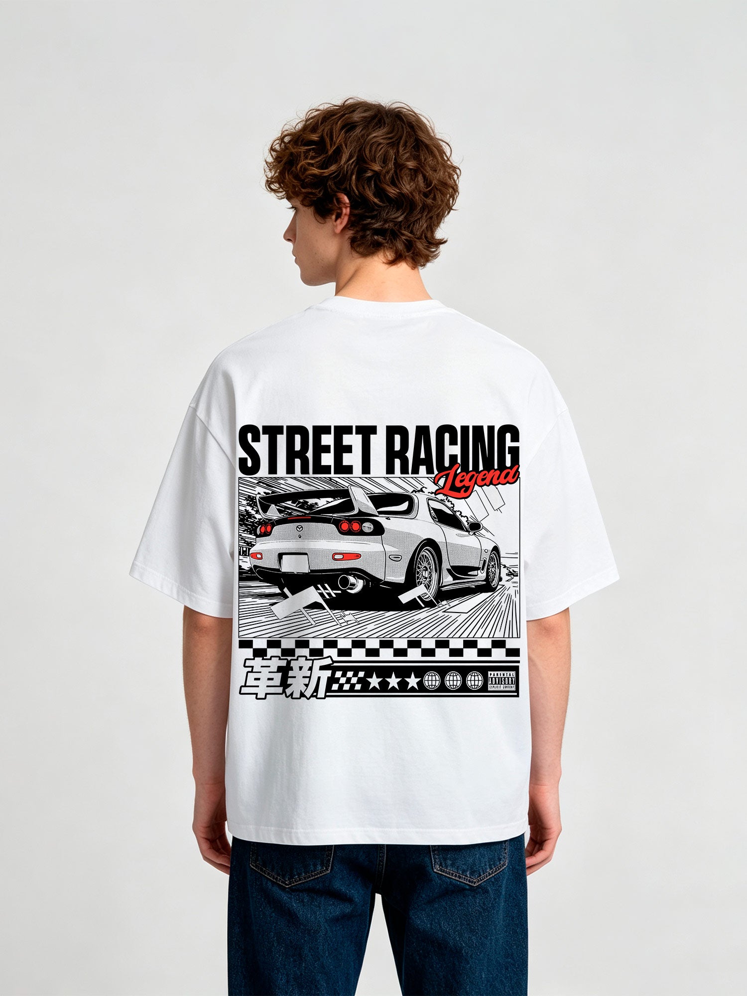 Street Racing Legend Mazda RX-7 FD3S JDM Car T-Shirt