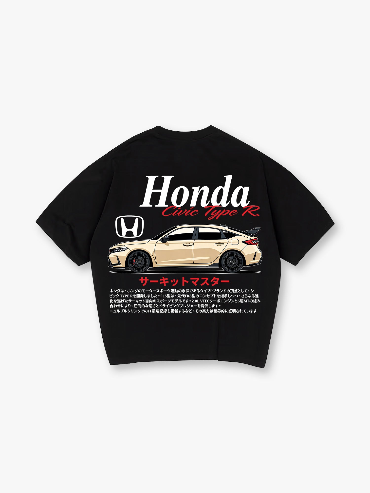 JDM Car T-Shirt Japanese VTEC Racing Automotive Graphic Streetwear Tee