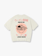 Ramen No Tomo Traditional Food Japanese Letter Streetwear Tee