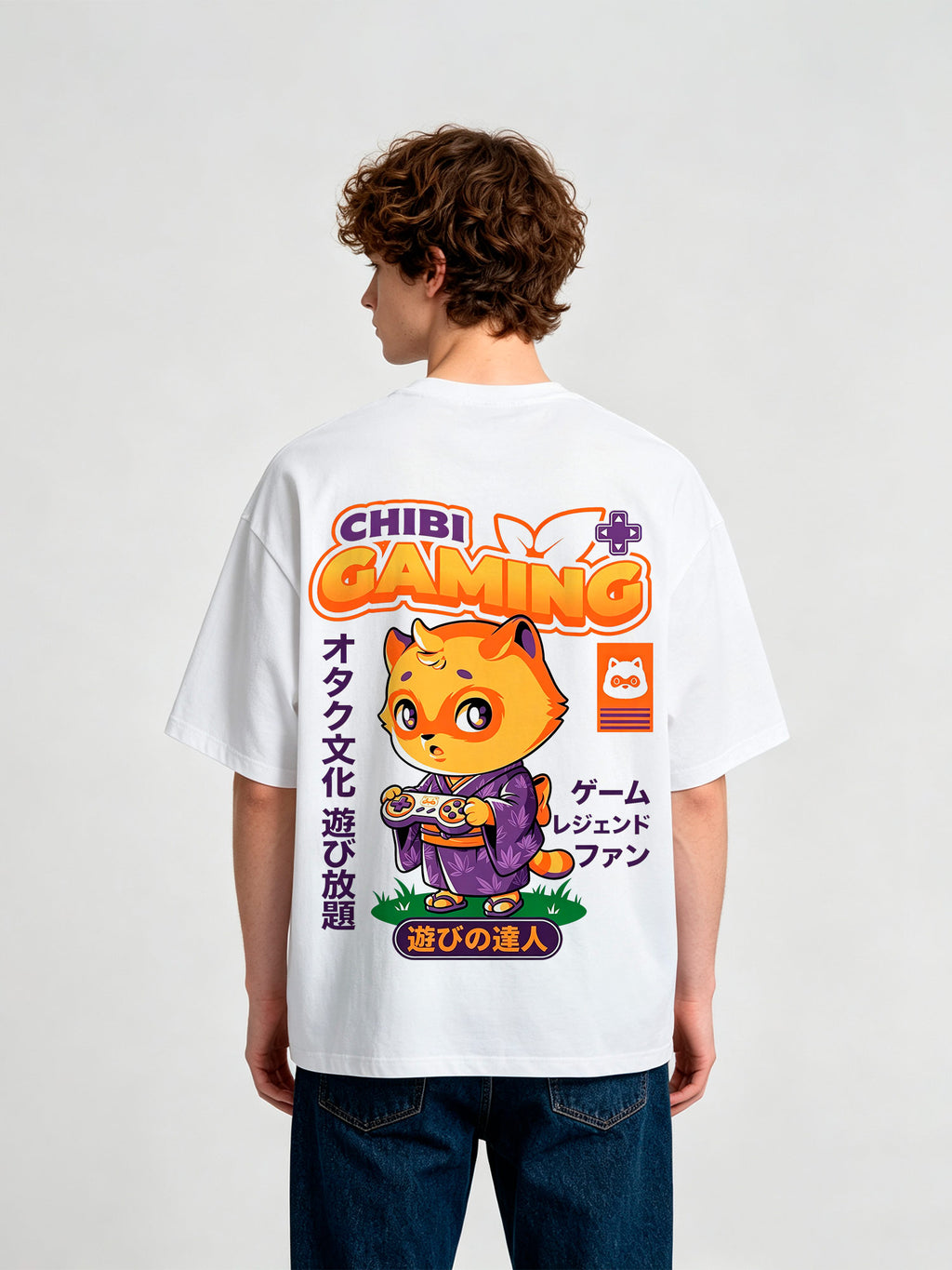 Cute Kimono Japanese Otaku Culture Cartoon Graphic Streetwear Tee