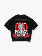 Japanese Dragon Torii Gate Cherry Blossom Year Of The Dragon Vintage Graphic T-Shirt