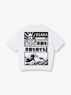 Japan Great Wave Maneki Neko Ukiyo-e Comic Panel Graphic Streetwear T-Shirt