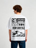 Japan Great Wave Maneki Neko Ukiyo-e Comic Panel Graphic Streetwear T-Shirt