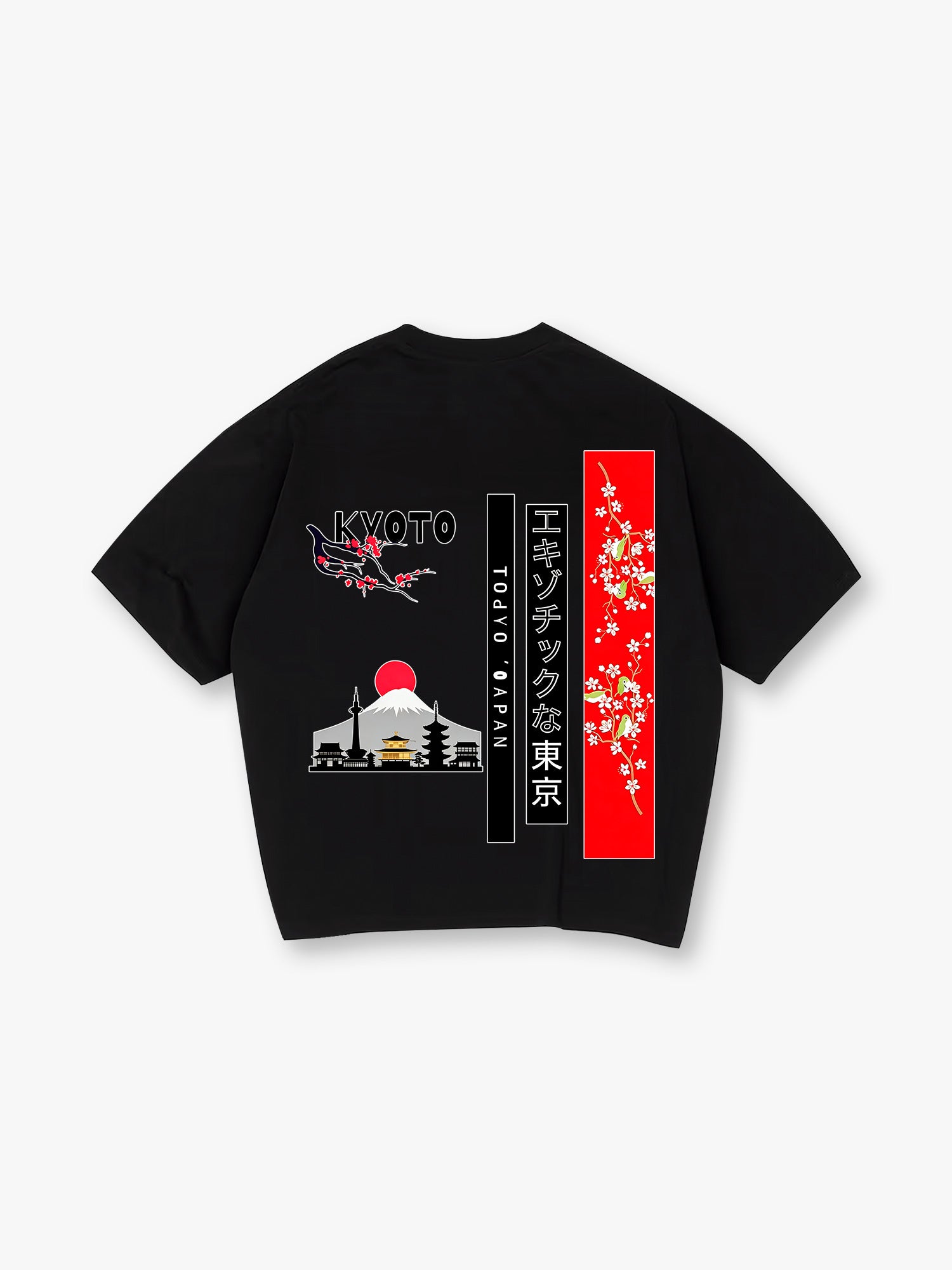 T シャツ 富士 サクラ 桜富士半袖Tシャツ 絡繰魂 252046 和柄 和風 さくら