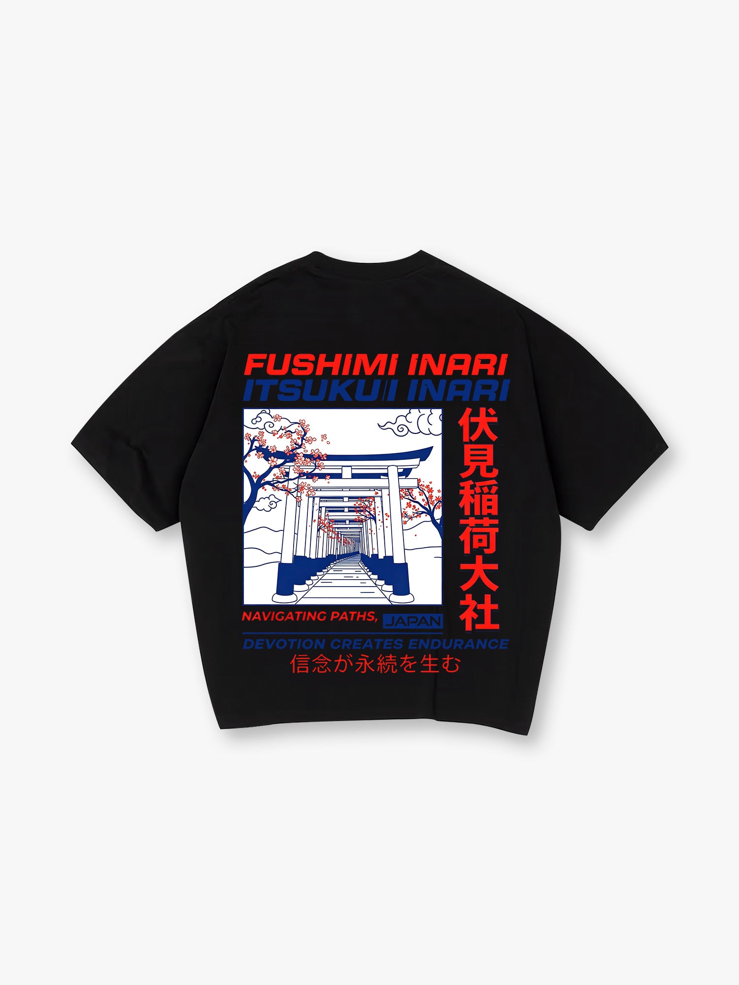 Japan Sakura Japanese Shrine Graphic Streetwear T-Shirt