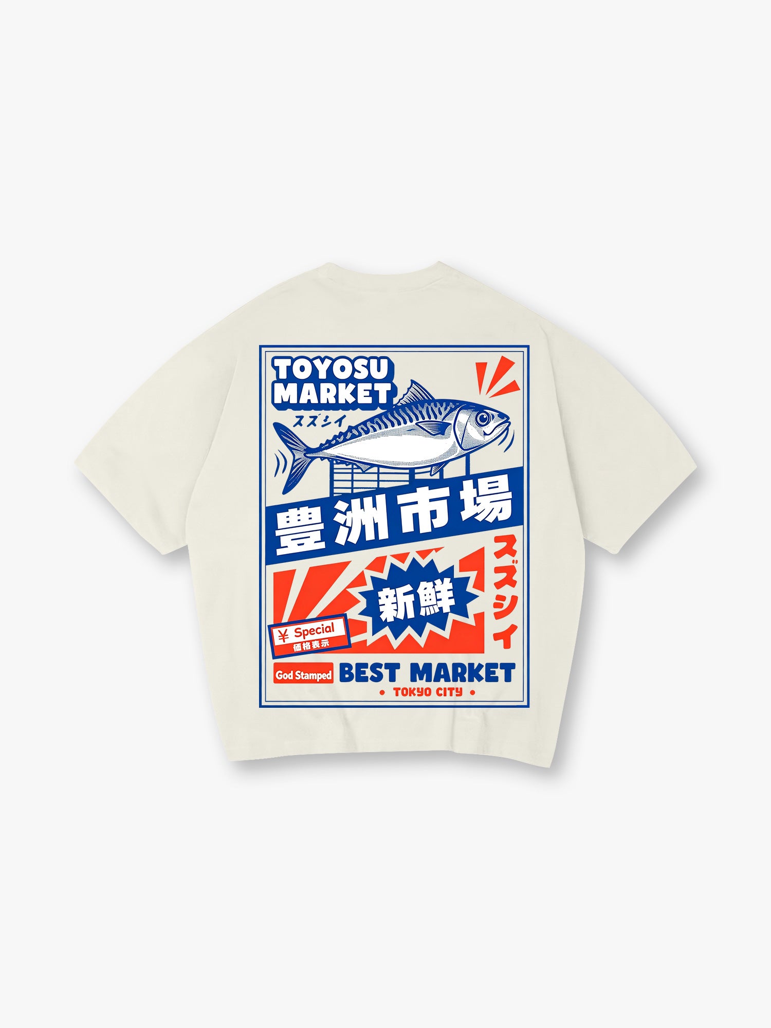 Japanese Retro Label Graphic Streetwear T-Shirt