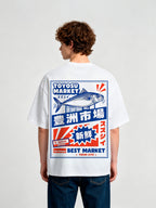 Japanese Retro Label Graphic Streetwear T-Shirt