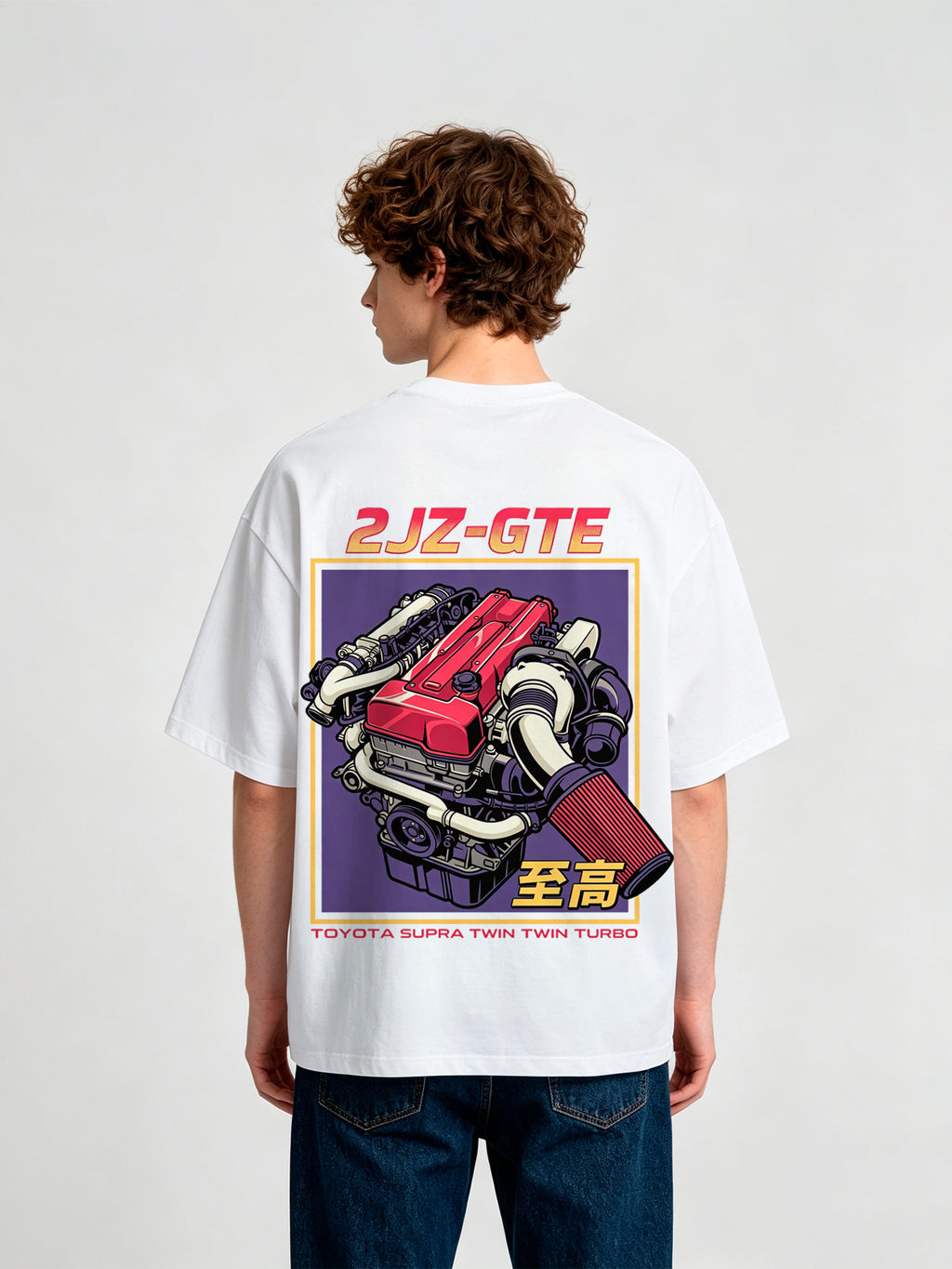 JDM Twin Turbo Automotive Car Graphic Streetwear T-Shirt