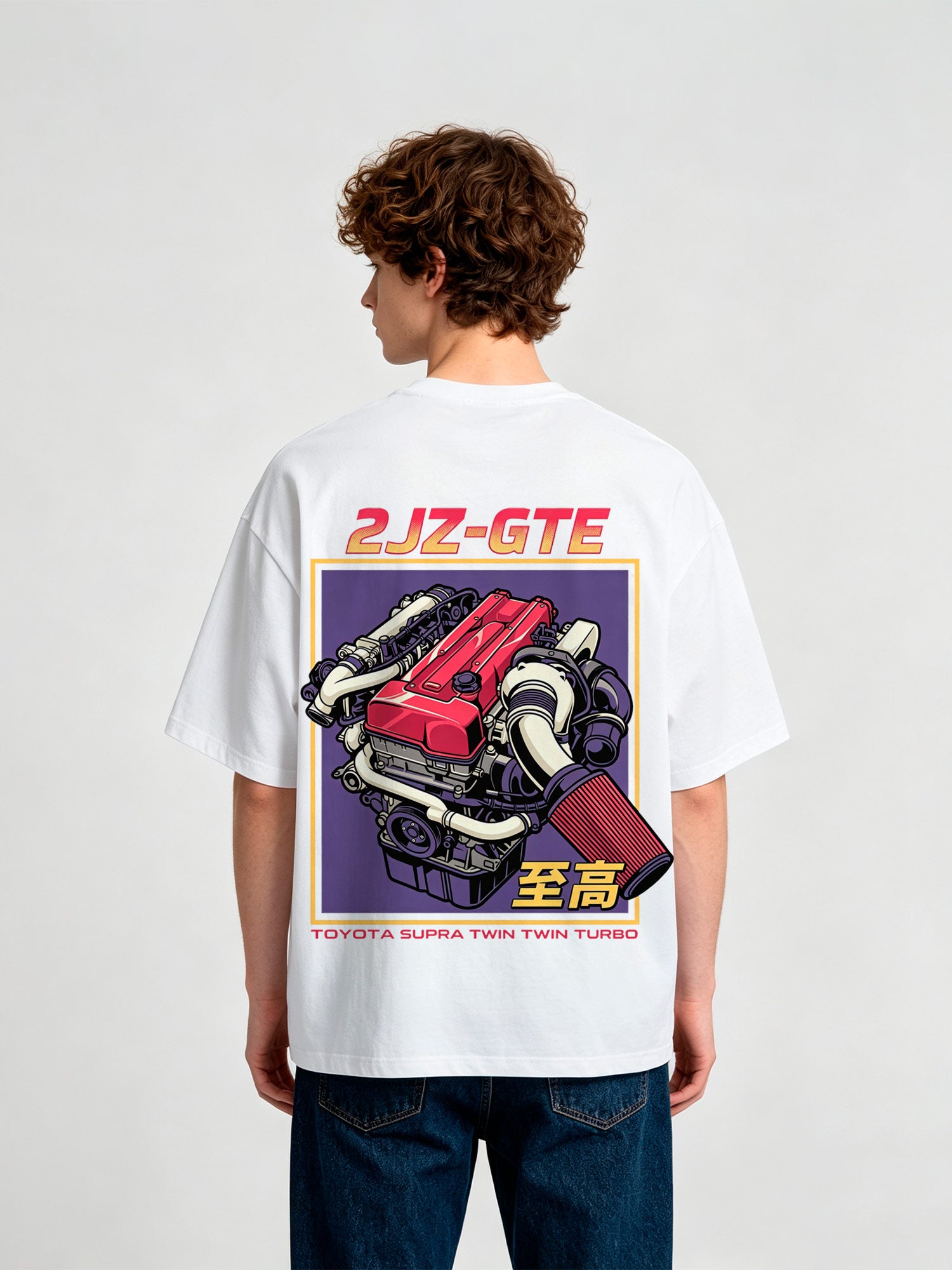 JDM Twin Turbo Automotive Car Graphic Streetwear T-Shirt