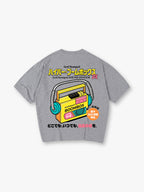 Japanese Vaporwave Cartoon  Stereo Graphic T-Shirt