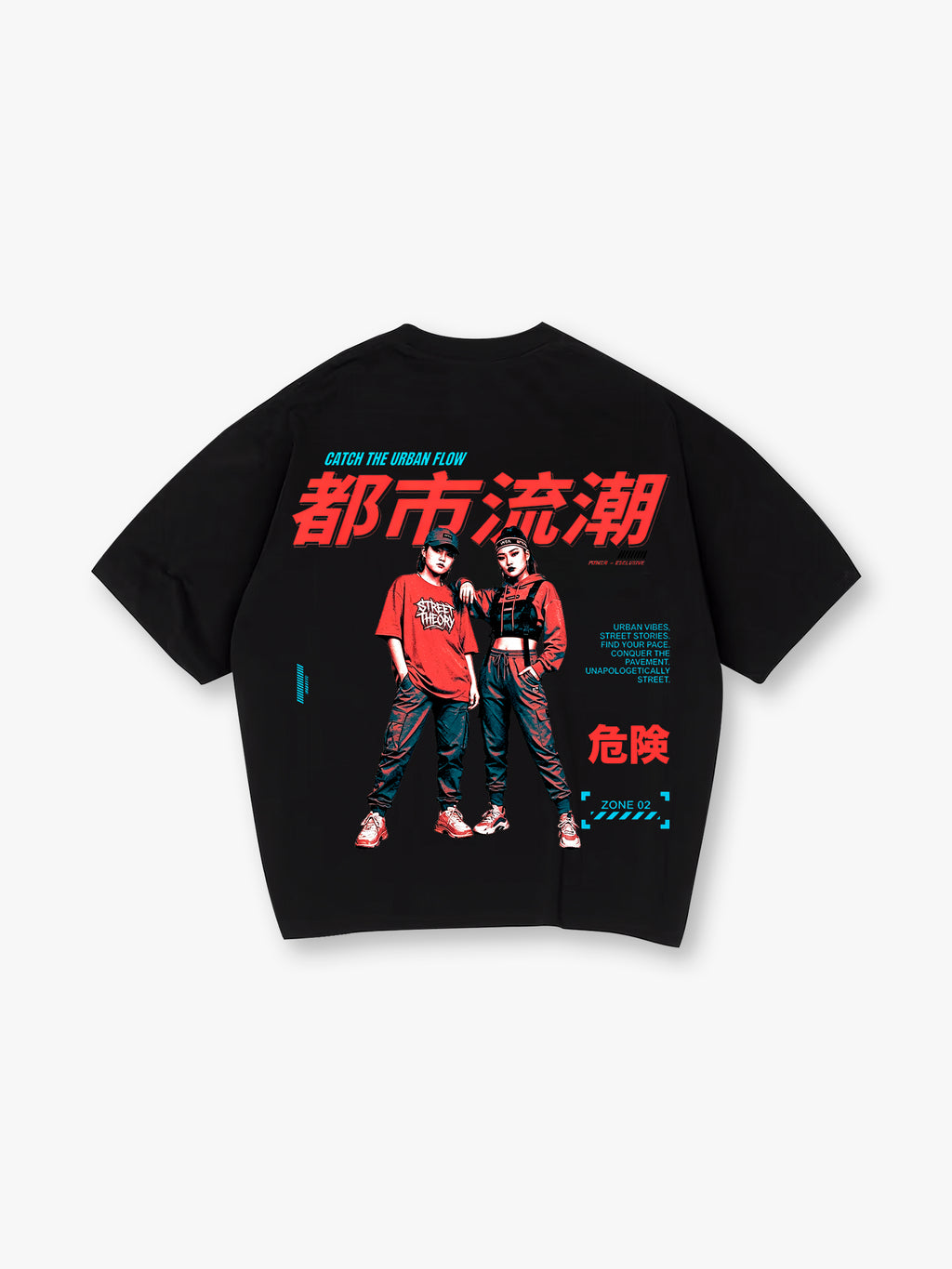 Urban Street Fashion  Streetwear Portrait Graphic Harajuku Style T-Shirt