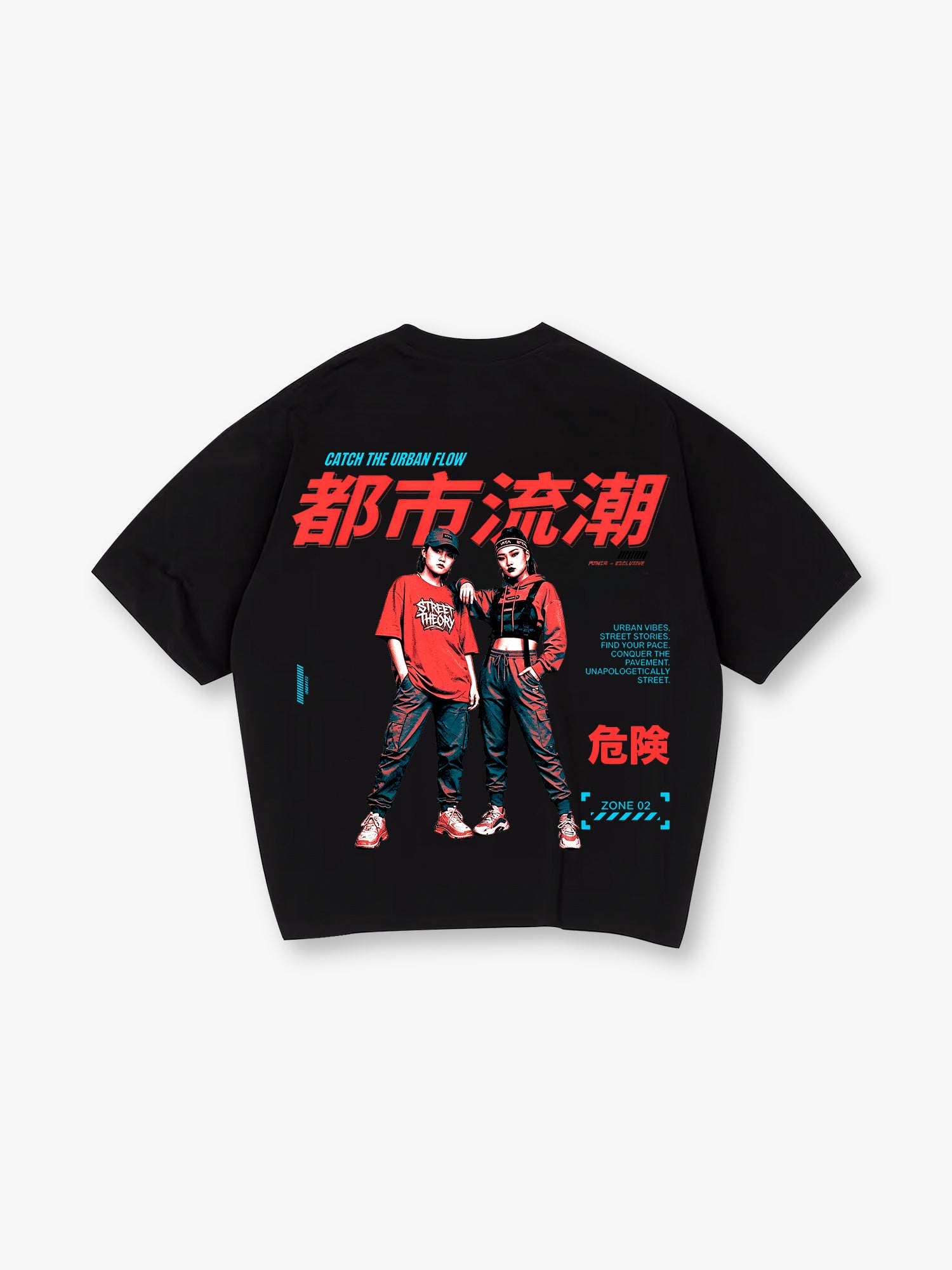 Urban Street Fashion  Streetwear Portrait Graphic Harajuku Style T-Shirt