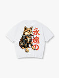 Tattoo Shiba Inu Samurai Japanese Kanji Retro Irezumi Graphic T-Shirt