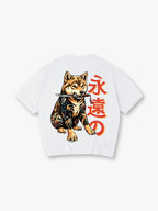 Tattoo Shiba Inu Samurai Japanese Kanji Retro Irezumi Graphic T-Shirt