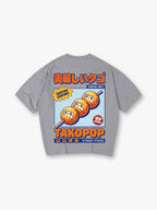 Japanese Street Food Cartoon Retro Kanji Graphic Streetwear T-Shirt