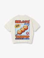 Japanese Street Food Cartoon Retro Kanji Graphic Streetwear T-Shirt