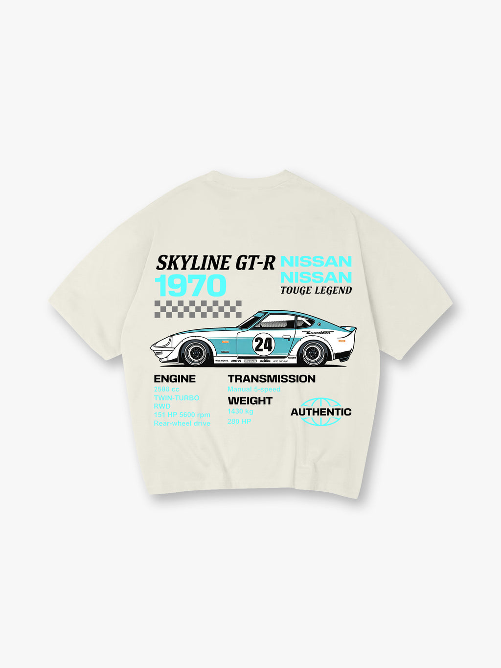 JDM Racing Car Spec Graphic Automotive Streetwear T-Shirt