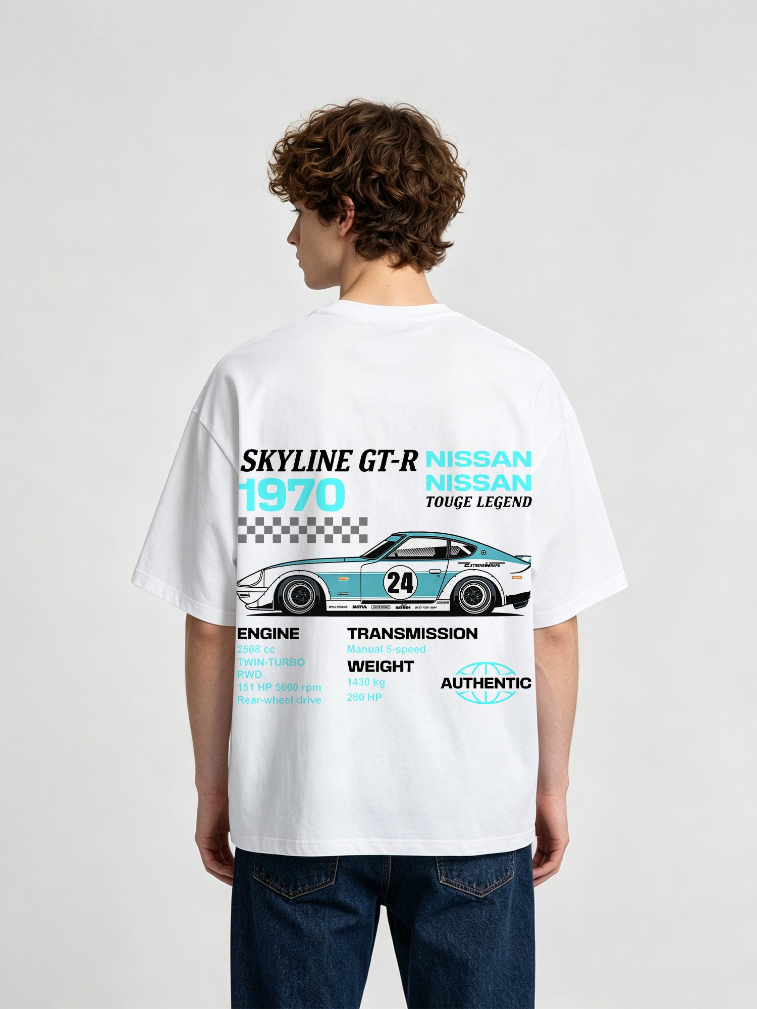 JDM Racing Car Spec Graphic Automotive Streetwear T-Shirt