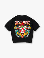 Kitsune Fox Mask Lucky Koi T-Shirt