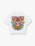 Kitsune Fox Mask Lucky Koi T-Shirt