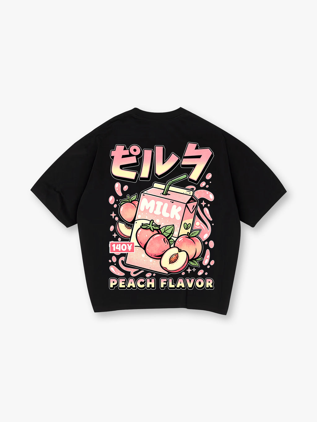 Kawaii Peach Milk Carton T-Shirt