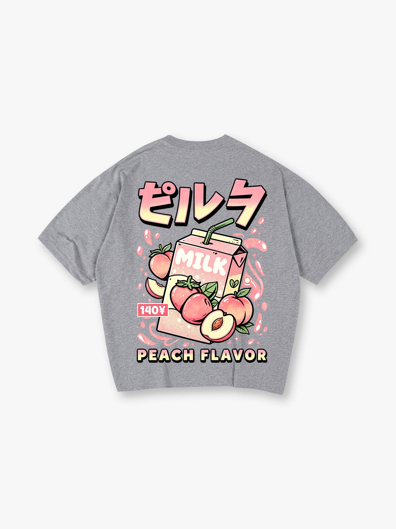 Kawaii Peach Milk Carton T-Shirt