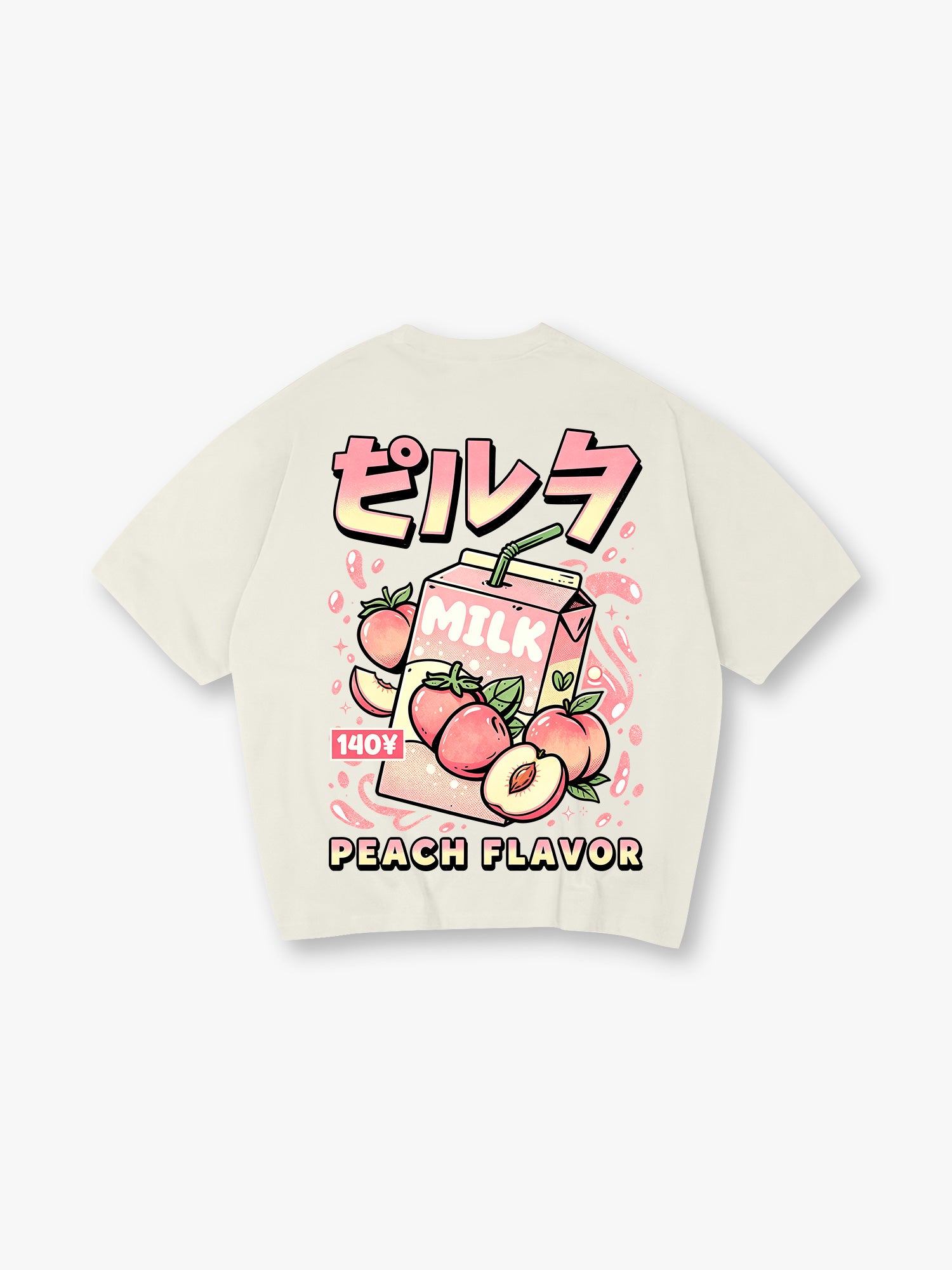 Kawaii Peach Milk Carton T-Shirt
