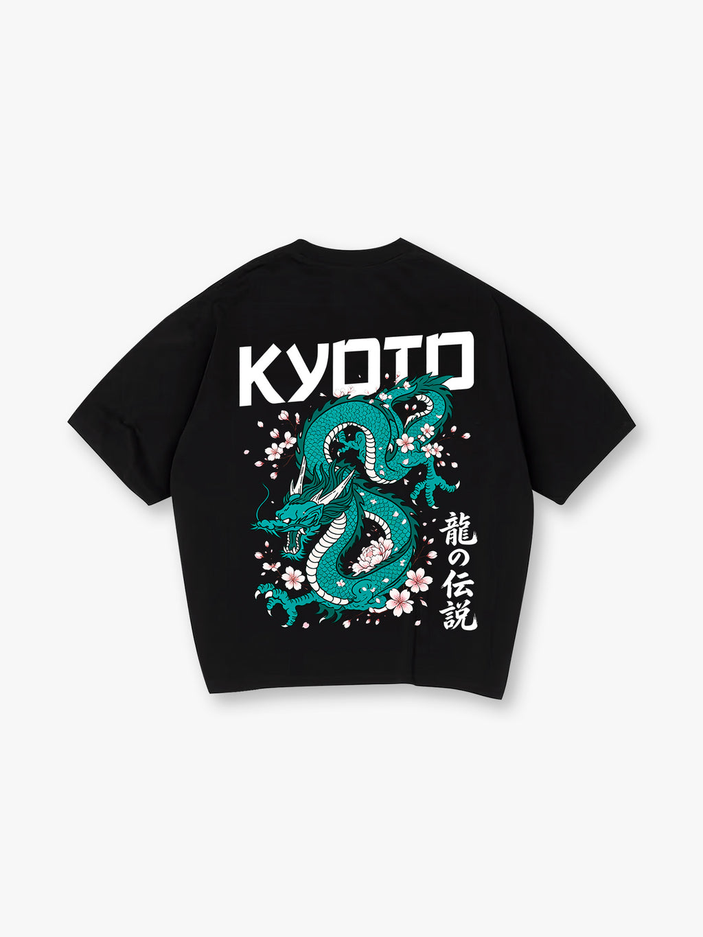 Green Dragon Sakura T-Shirt