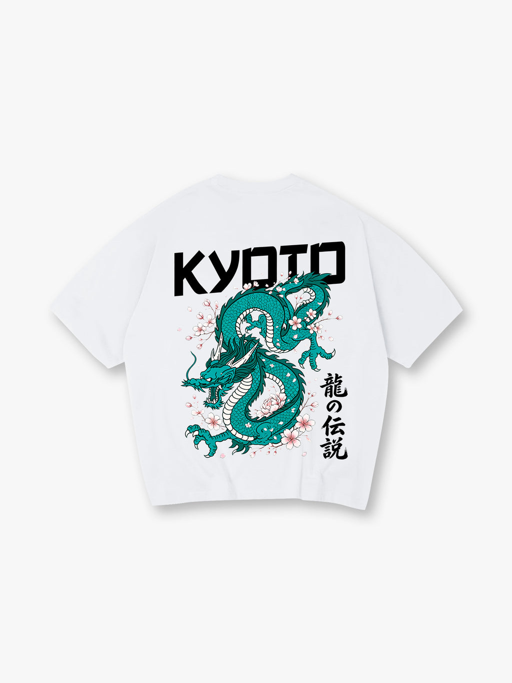 Green Dragon Sakura T-Shirt