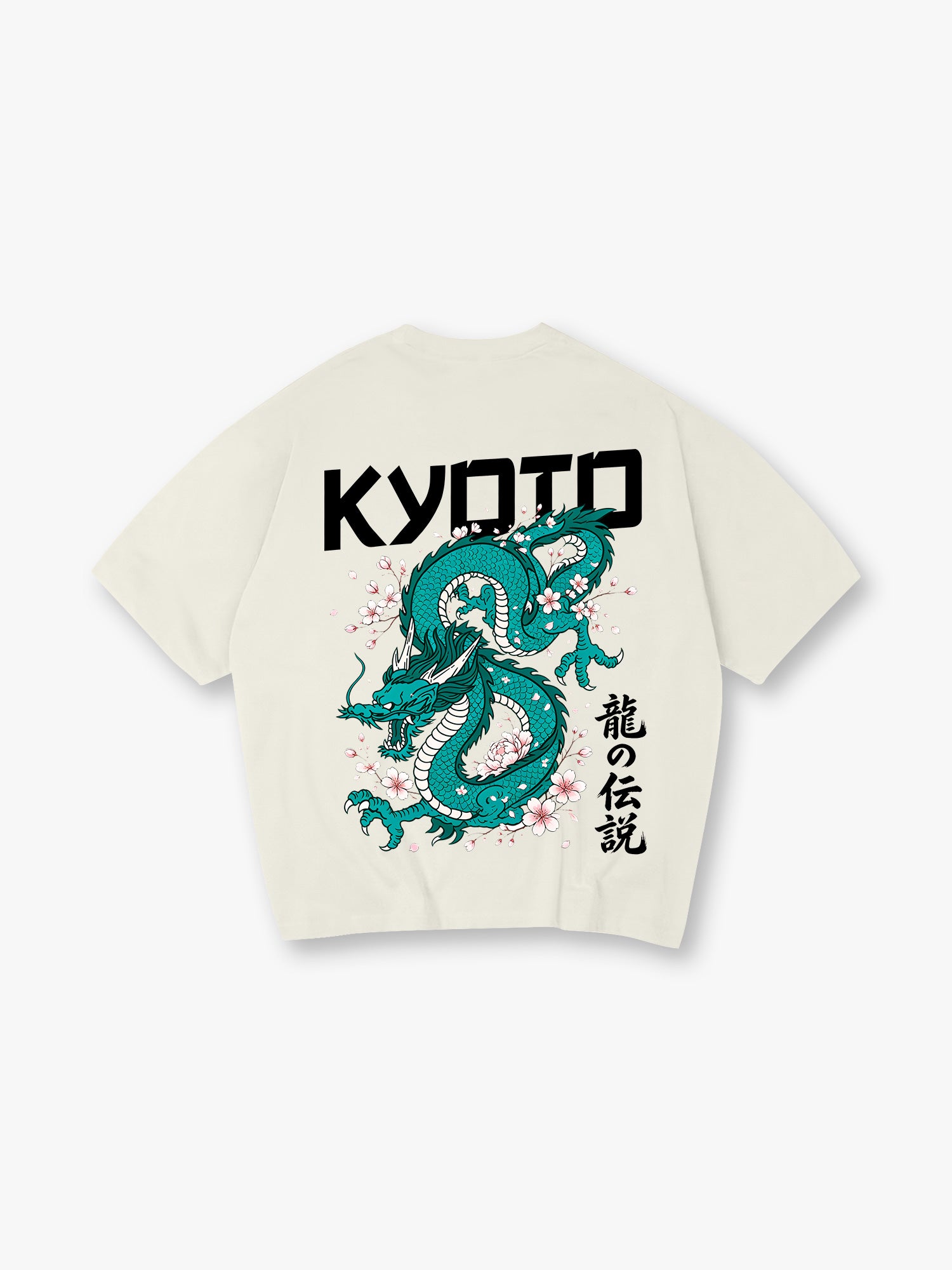 Green Dragon Sakura T-Shirt