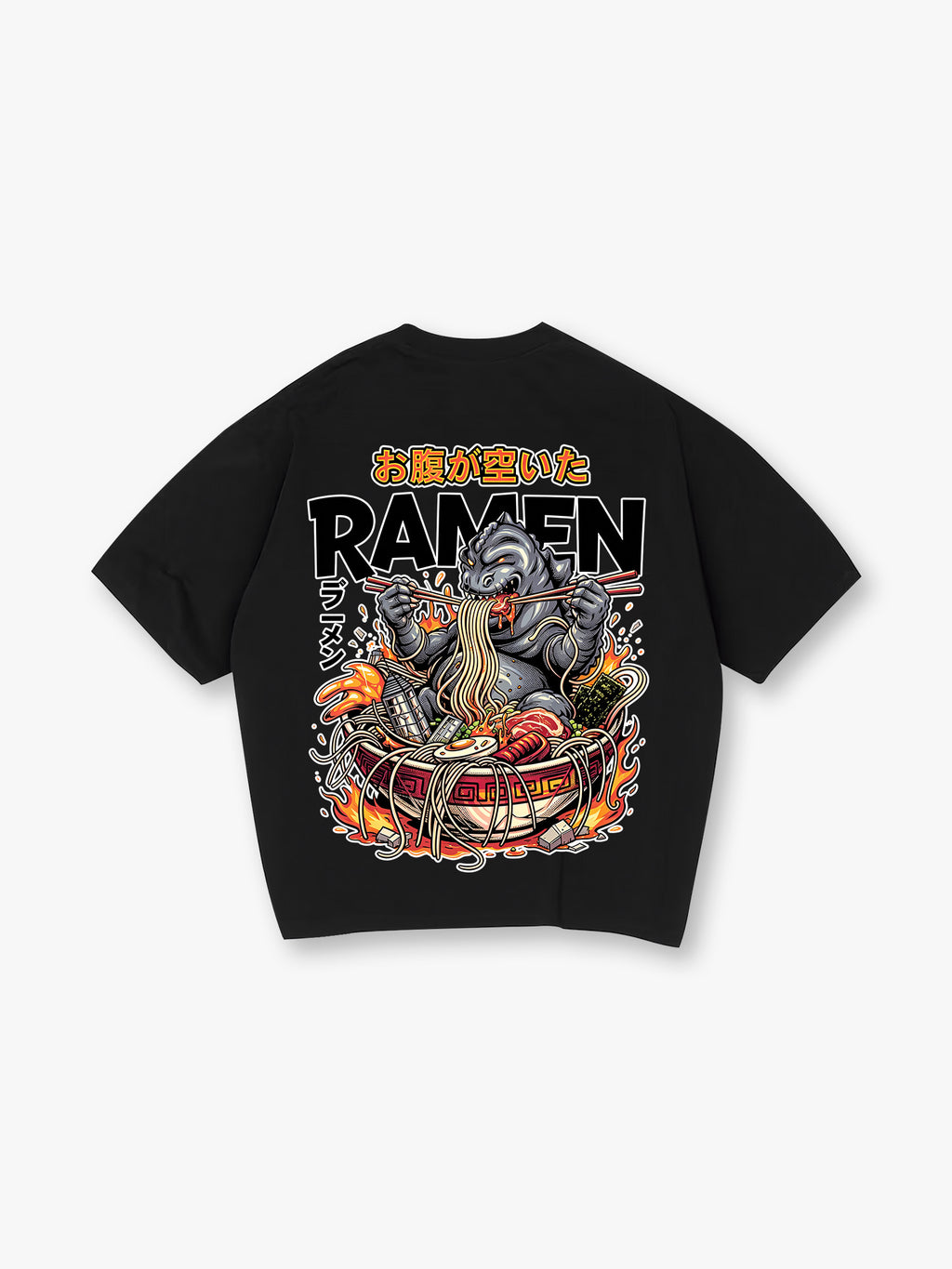 Kaiju Monster Eating Ramen T-Shirt