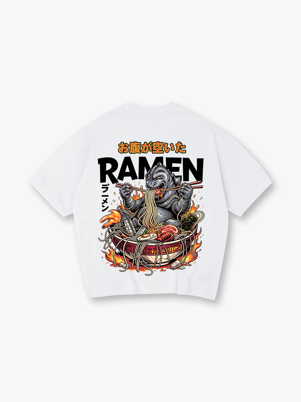 Kaiju Monster Eating Ramen T-Shirt