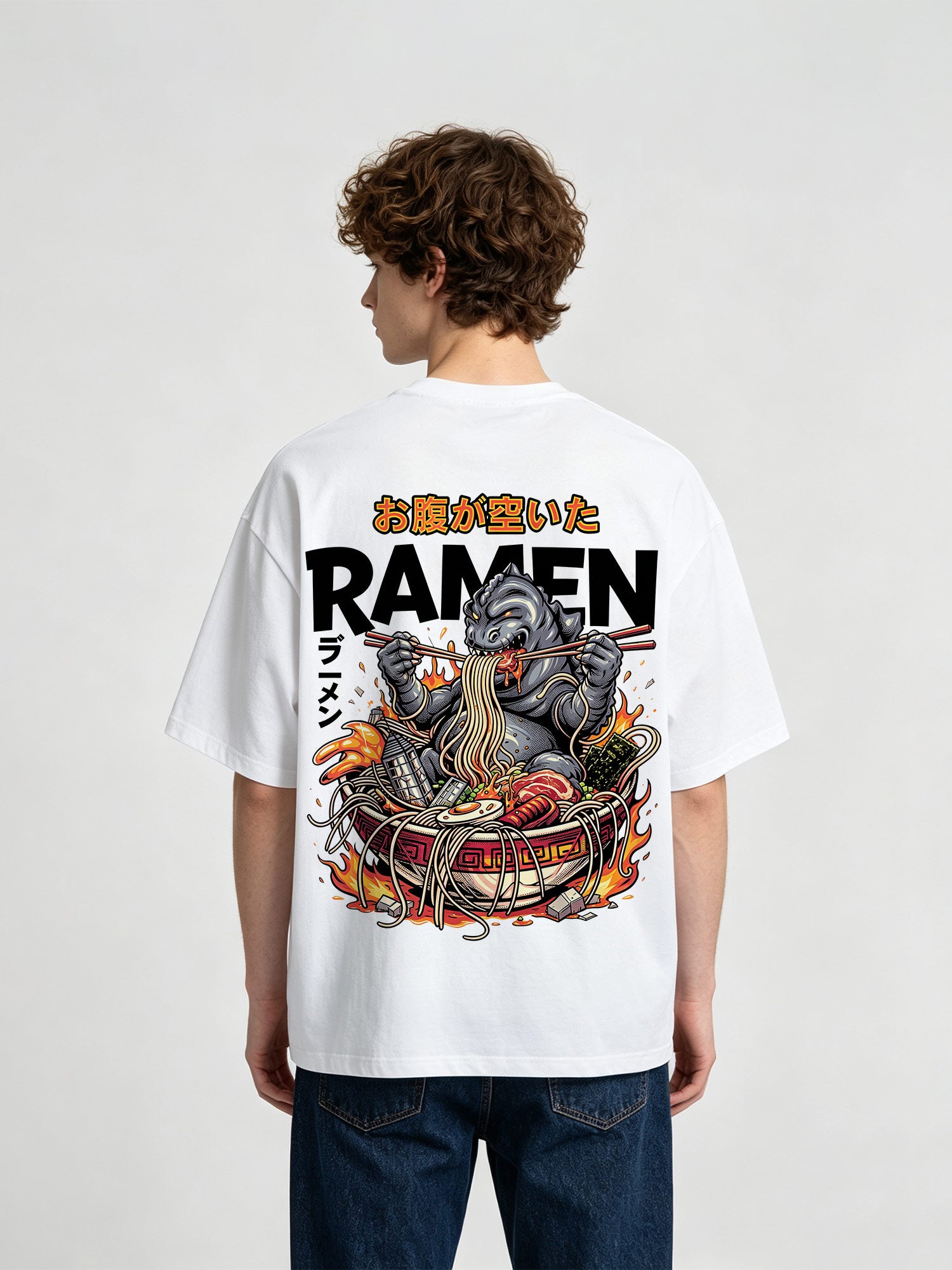 Kaiju Monster Eating Ramen T-Shirt