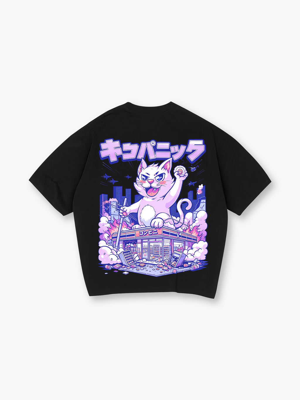 Kaiju Cat City Convenience Store T-Shirt