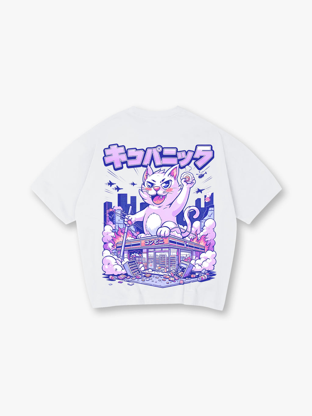 Kaiju Cat City Convenience Store T-Shirt