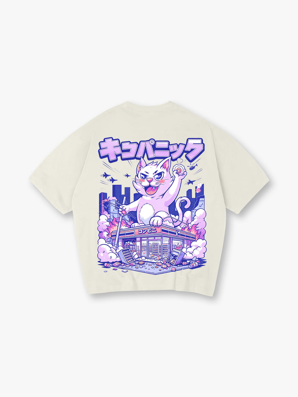 Kaiju Cat City Convenience Store T-Shirt